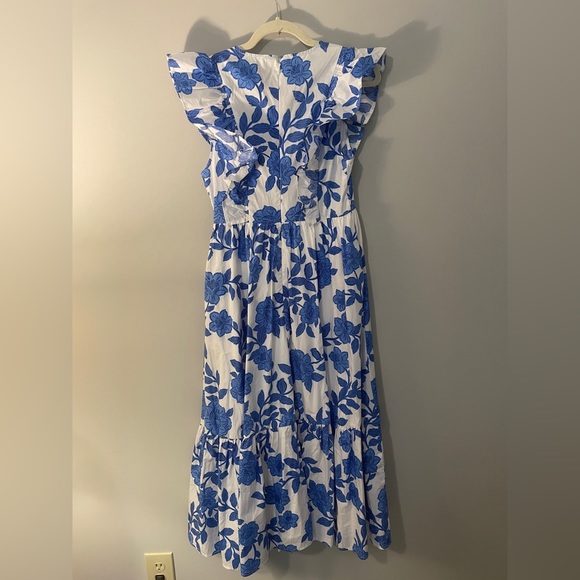 NWOT SUGARLIPS Floral Fairness Poplin Surplice Midi Dress SZ S - Picture 6 of 7